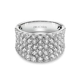 Pave Diamond Cocktail Ring - Dracakis Jewellers